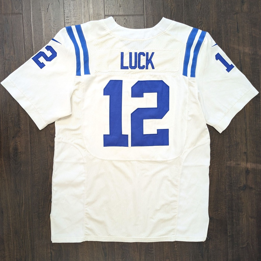 Nike Indianapolis Colts Andrew Luck 12 Stitched Jersey Mens 48 White NFL